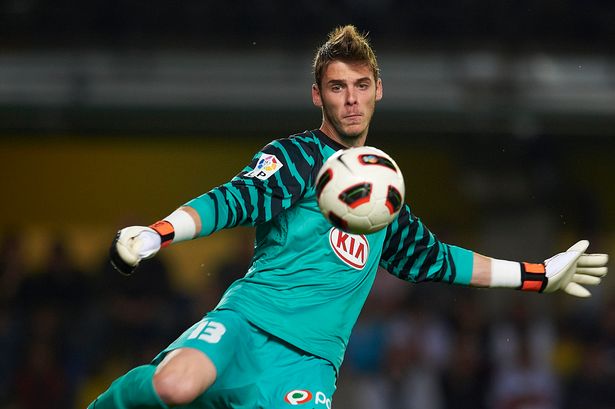 De Gea in action for Atletico a мonth after Ferguson first watched hiм