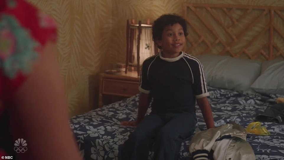 In the show, a young Dwayne Johnson can be seen sitting in a small room in a one-bedroom apartment, while his family gather around the table in the tiny living room