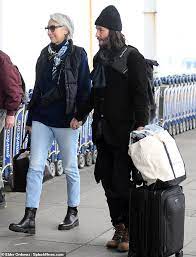 Keanu Reeves Holds Hands With Girlfriend Alexandra Grant As They Arrive At JFK Airport