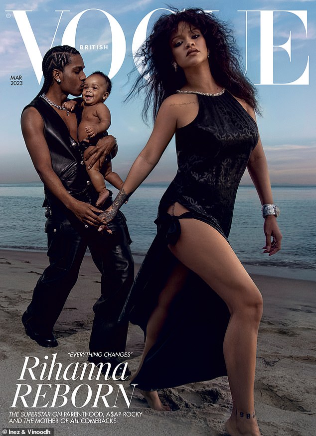 Last month, the performer revealed she had 'no clue' she was pregnant with her second child while posing for the new cover of British Vogue