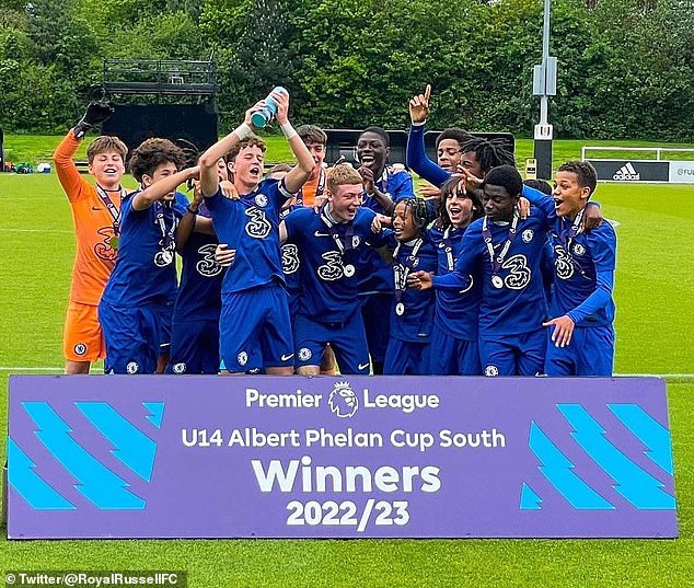 Holland captained Chelsea's Under 14s to victory in the Albert Phelan Cup South this month