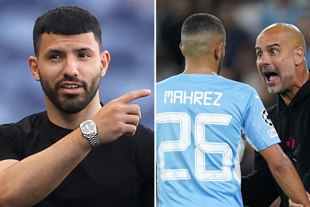 I don't like Pep getting angry like that' - Sergio Aguero blasts Guardiola for shouting at Mahrez in Real Madrid win | The Sun