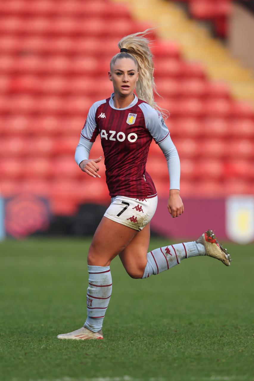 Swiss Alisha plays for Aston Villa and is regularly described as one of the world’s hottest footballers