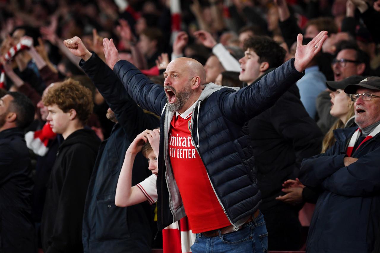 Shocking moment Arsenal fan takes brutal beating in home end at Newcastle  with watching children 'left traumatised' | The Sun