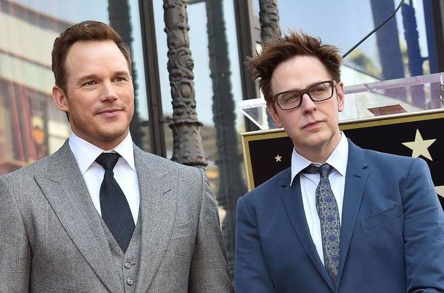 Chris Pratt and James Gunn 