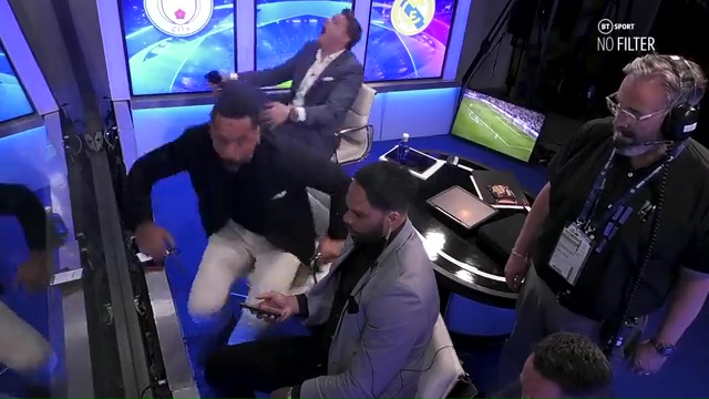 Rio Ferdinand produced a wild reaction to Vinicius Jr’s goal against Manchester City