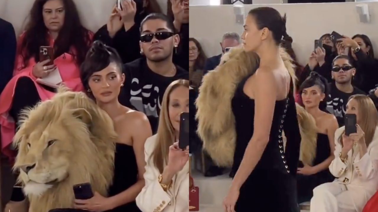 Watch Kylie Jenner Realize Irina Shayk Is Wearing Her Same Lion Dress