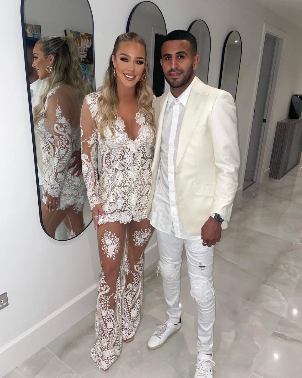 Riyad Mahrez and Ward were said to have 'secretly married' last year